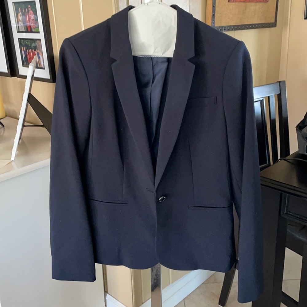 Calvin Klein one-button blazer